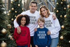 Christmas Family Group Matching Tshirt Mockups Product Image 1