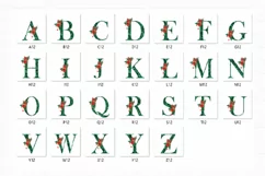 Christmas Flower Alphabet Poinsettia Ornament Letters Product Image 2