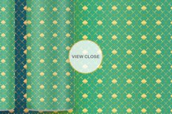 Sublimation Tumbler art deco line gold green gradient Product Image 2