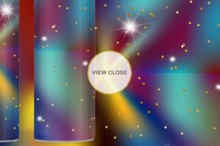 12 Sublimation Tumbler blue gradient metallic color shine Product Image 3