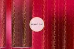 Sublimation Tumbler art deco gold line red gradient Product Image 2