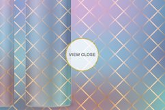 Sublimation Tumbler gold line grid color gradient Product Image 3