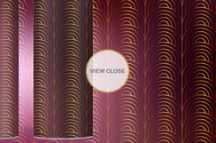 Sublimation Tumbler art deco gold line dark pink gradient Product Image 2