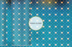 Sublimation Tumbler art deco line gold dark blue gradient Product Image 3