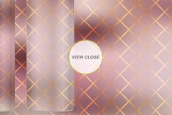 Sublimation Tumbler gold line grid pink gradient Product Image 3