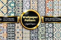 Wallpaper Pattern Digital Papers, Pattern Design Product Image 1