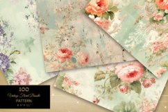 100 Vintage Floral Seamless Pattern Bundle, Shabby Papers Product Image 8