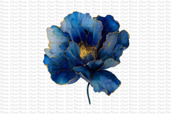 23 Dark and Gold Flowers PNG Product Image 12