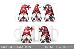 Christmas Gnome Mug Design. Christmas Mug Sublimation Product Image 1