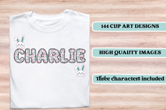 Easter Blooms Alphabet &amp; Numbers Clipart PNG Set Product Image 6