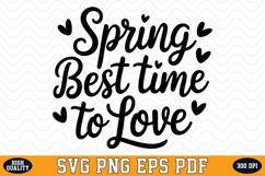 Spring best time to love SVG Design | SVG Cut files Product Image 1