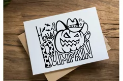 Halloween Cowboy SVG Howdy Halloween Pumpkin cowboy cut file Product Image 4