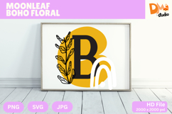Moonleaf Boho Floral Monogram Product Image 1