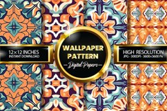 Wallpaper Pattern Digital Papers - 04 Variations Product Image 1