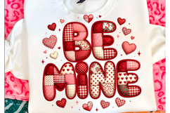 Be Mine Valentine's Day PNG Patchwork Product Image 1
