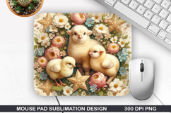 Chicks Mouse Pad Sublimation, Animals Mouse Pad PNG Design Product Image 1