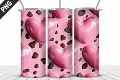 Valentines Love Skinny Tumbler PNG Wrap| Valentines Tumbler Product Image 5
