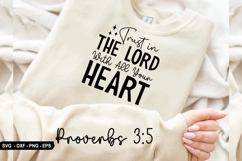 Trust in the LORD - Christian Sleeve T-Shirt Design Product Image 1