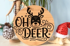 Oh Deer Svg, Christmas Reindeer Svg, Kids Christmas Svg. Product Image 9