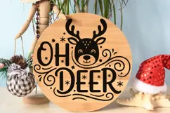 Oh Deer Svg, Christmas Reindeer Svg, Kids Christmas Svg. Product Image 9