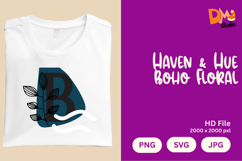 Haven &amp; Hue Boho Floral Monogram Product Image 1