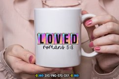 Loved romans 5:8 PNG Product Image 3