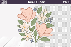 Floral Clipart Bundle | Flowers Bouquets Sublimation Product Image 13