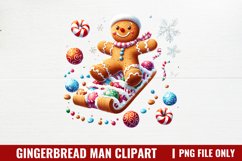 Gingerbread Man Clipart PNG Product Image 1