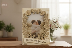 Mother's Day Photo Frame SVG | Laser Cut | Glowforge Product Image 1