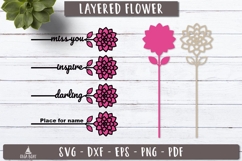 3d Layered Flower SVG Laser Cut Bundle Product Image 13