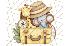 Cute Safari Animal Clipart PNG for Kids, African Wildlife Product Image 4