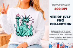 Bubble Gum Liberty PNG | Cool Statue of Liberty DTF Product Image 12