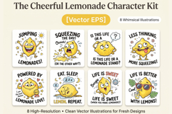 Cute Funny Lemon Cartoon Summer Humor Bundle T-Shirt EPS Set Product Image 1