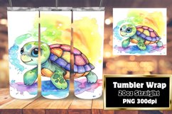 Colorful Wildlife Sublimation Tumbler Design - 20oz Product Image 1