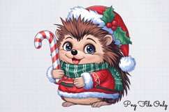 Christmas Hedgehog Clipart Bundle PNG Product Image 13