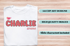 Spring Fling Alphabet png, letters doodle, spring clipart Product Image 6