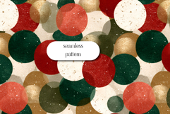 Christmas Confetti Polka Dot Seamless Pattern, Holiday Print Product Image 1