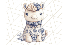 Blue Floral Stuffed Animal Clipart PNG, Cute Stuffed Animals Product Image 4