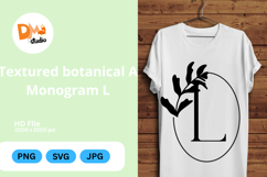 Textured Botanical Monogram Product Image 1