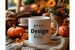Thanksgiving 11oz white blank Coffee Mug Mockup Product Image 1