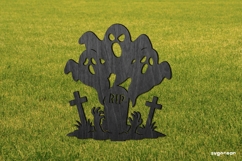 Ghost Garden Stake Laser Cut | Glowforge | SVG Product Image 2