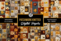Vintage Patchwork Knitted Pattern Product Image 1