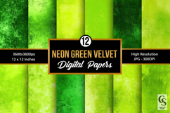 Neon Green Velvet Fabric Backgrounds Product Image 1