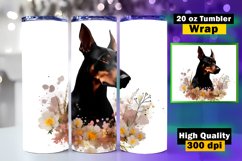 Dog Lovers tumbler wrap sublimation, 20 oz Skinny Tumbler Product Image 1