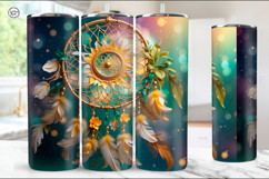 Dream catcher Tumbler Sublimation, 20 oz Tumbler Wrap Product Image 5
