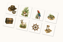 Castaway Survival Adventure Clipart Product Image 13