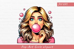 Pop-Art Girls clipart, Pop-Art Girls sublimation Product Image 1