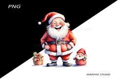 Funny Santa Claus Clipart, Christmas Clipart Product Image 1