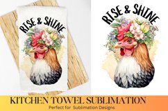 Rise &amp; Shine, Farmhouse Kitchen Towel, Kitchen Towel Product Image 1