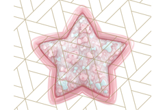 Cute Puffy Star Clipart PNG, 3D Glossy Pastel Stars Clip Art Product Image 4